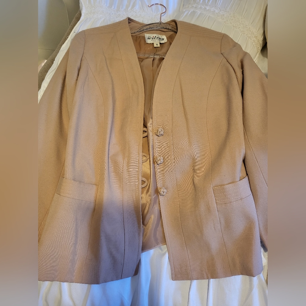 Vintage 2 pc Matching Blazer & Maxi Skirt